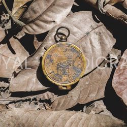 east india company nautical vintage brass compass -