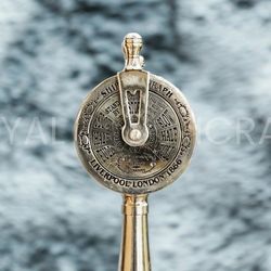 7-inch antique nautical brass ship engine telegraph – maritime collectible