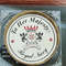 Brass And Silver Quoted Magnetic Compass With Engraved Glass Box  Nautical Gift Set To Her Majesty 1