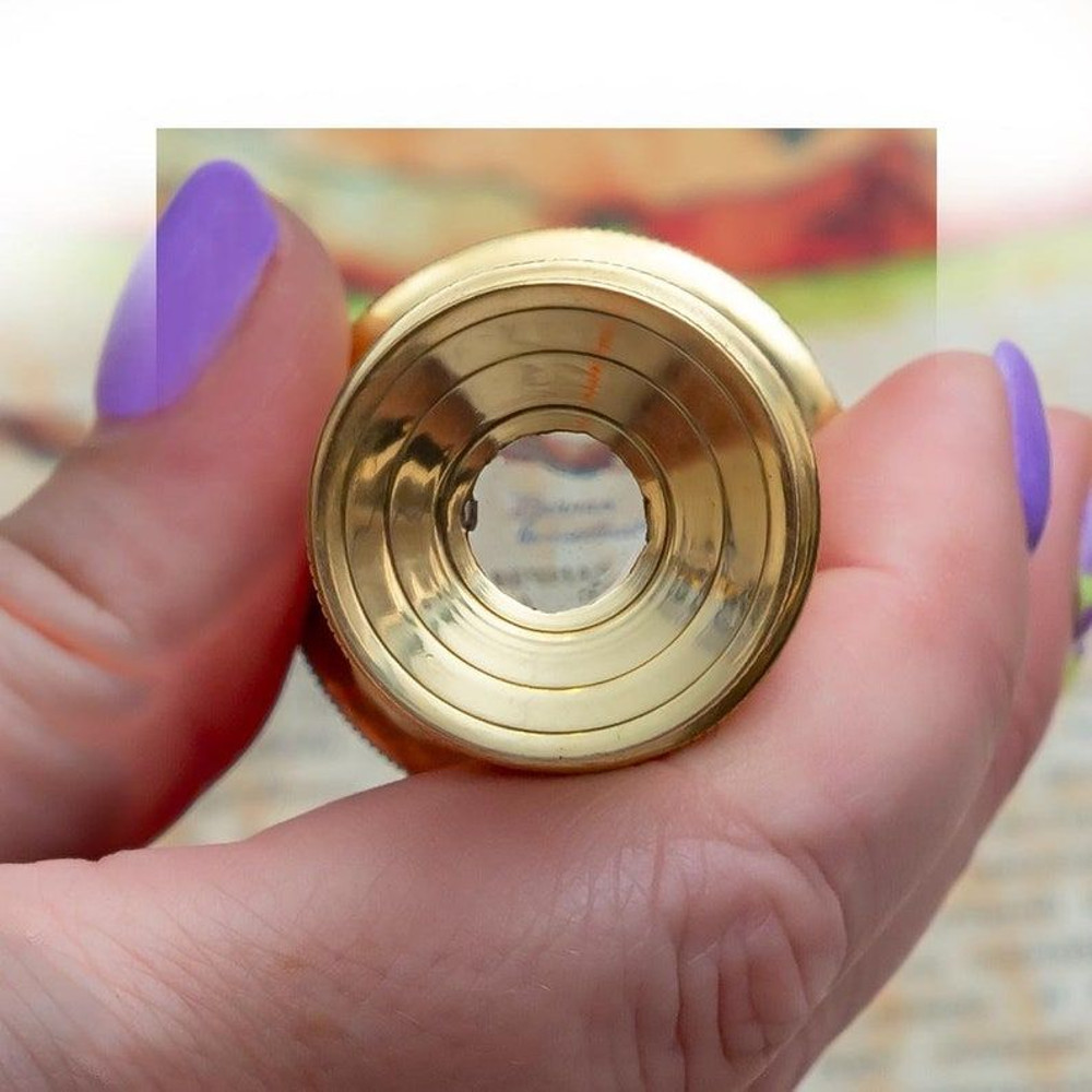 Vintage Charm Brass Marine Miniature Telescope  6 Inch Desktop Elegance In A Stunning Wood Box  Ide