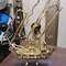 Handcrafted 12Inch Pure Brass Ship Model With Wooden Base  Nautical Home  Office Decor 2