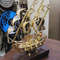Handcrafted 12Inch Pure Brass Ship Model With Wooden Base  Nautical Home  Office Decor 3