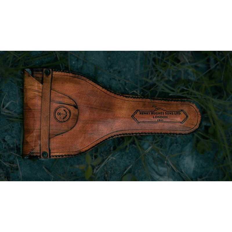 Vintage Henry Hughes London 1941 Magnifying Glass With Elegant Leather Case  Timeless Elegance For