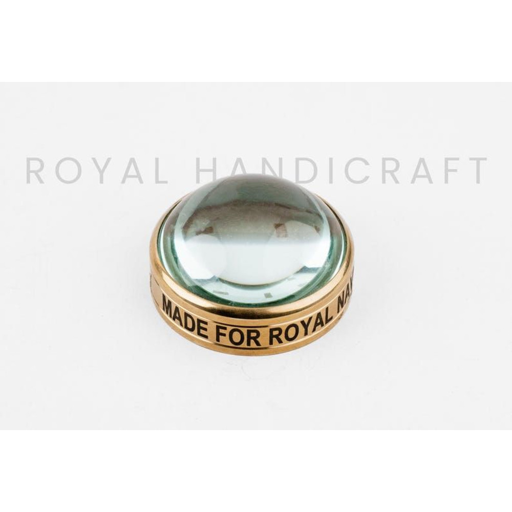Small Table Brass Magnifier 5x  22 Inch Beautifully Made For Royal Navy Vintage Maritime Decor  Col 2