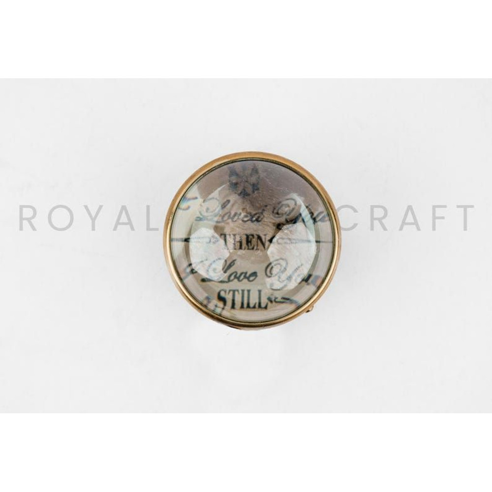 Small Table Brass Magnifier 5x  22 Inch Beautifully Made For Royal Navy Vintage Maritime Decor  Col 5