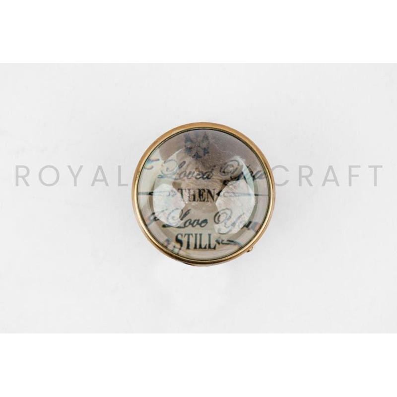 Small Table Brass Magnifier 5x  22 Inch Beautifully Made For Royal Navy Vintage Maritime Decor  Col 5