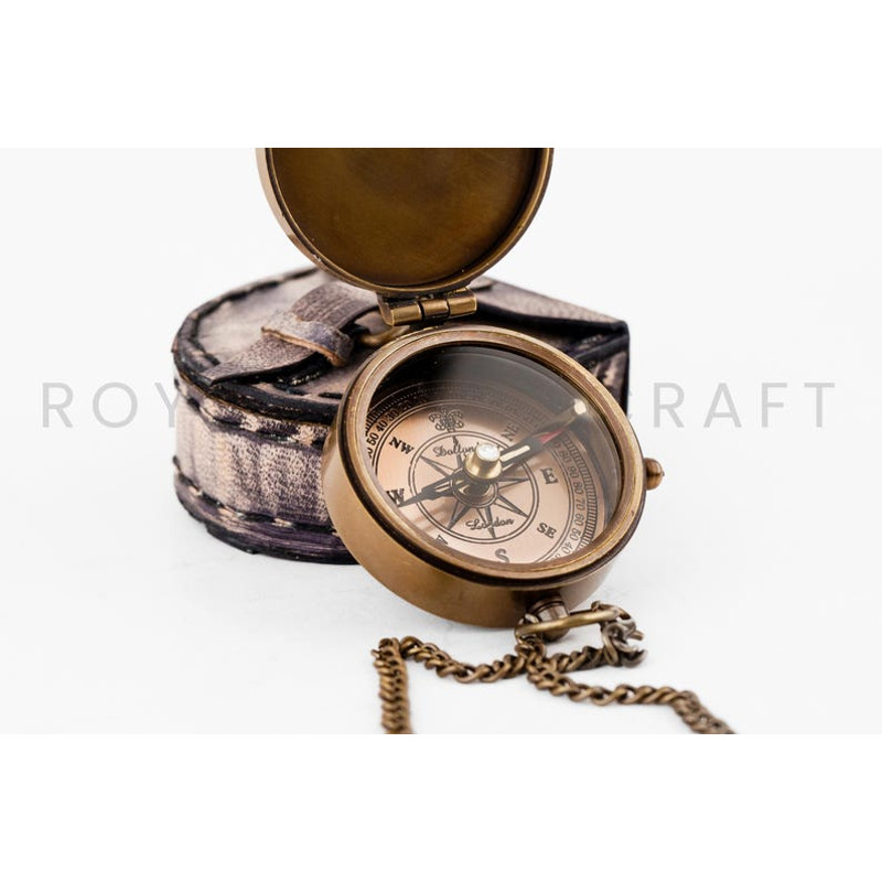 Personalized Compass Custom Engraved Anniversary Gift Compass Wedding Gift For Groom Compass With C