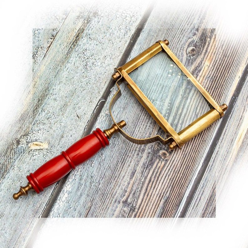 Beautiful Handmade Brass Magnifying Glass Handheld 4