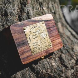 stylish pocket watch victorian brass london 1876 steampunk chain and battery with wooden box