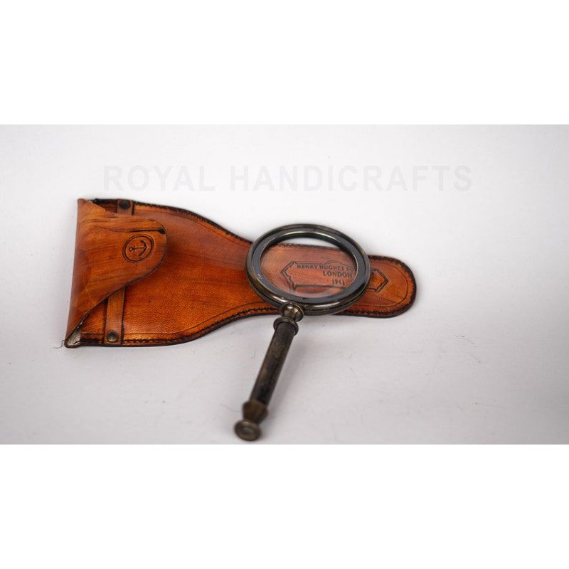Vintage Henry Hughes London 1941 Magnifying Glass 2
