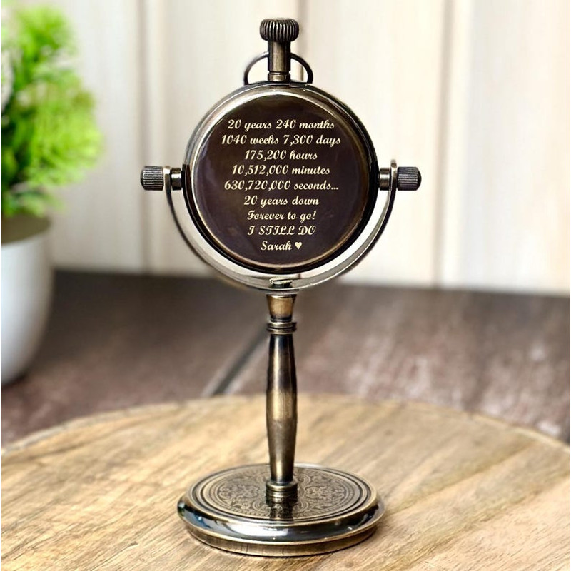 Personalized Anniversary Clock Wedding Anniversary Clock Best Anniversary Gifs Gift For Him Gift F 4