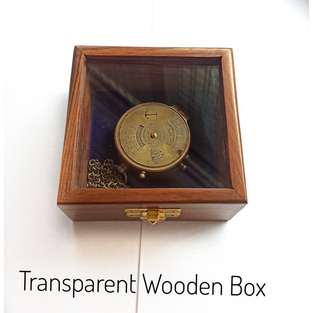 Personalized Brass Compass 100 Year Calendar Compass Antique Engraved Working Compass Graduation Gi 2