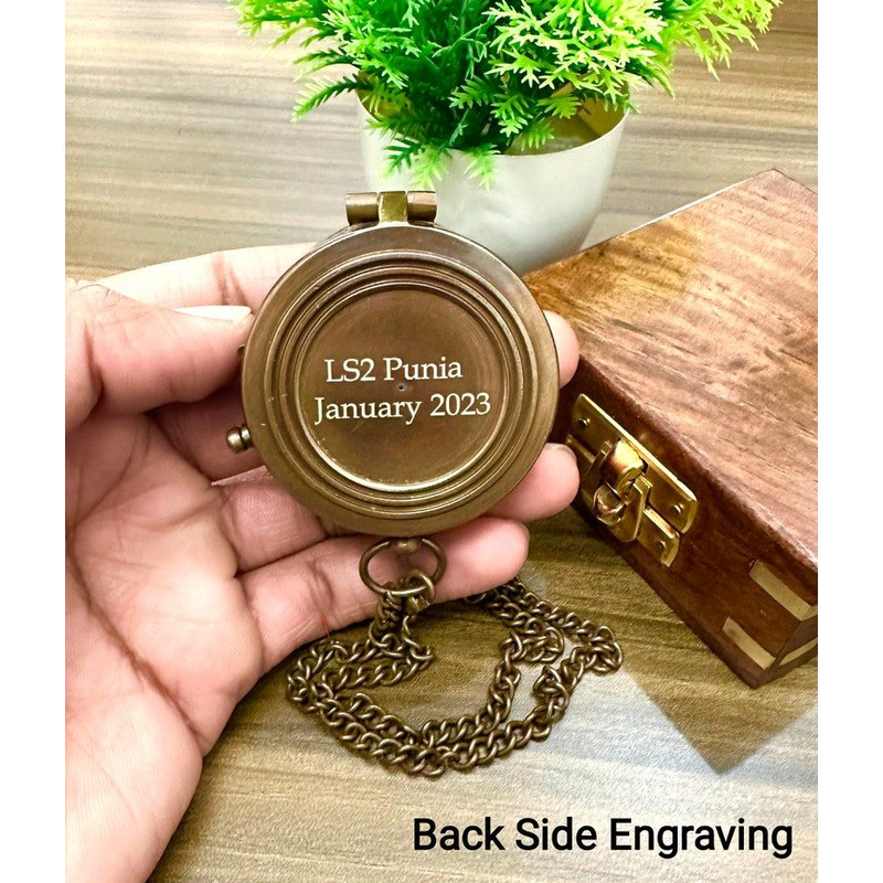 Personalized Brass Compass 100 Year Calendar Compass Antique Engraved Working Compass Graduation Gi 6