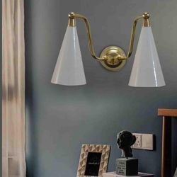 modern brass led wall lamp