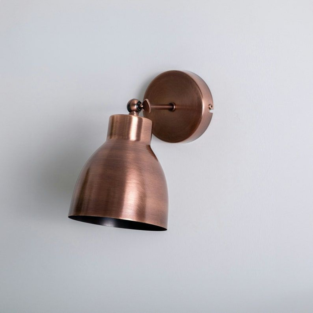 Aged Brass Wall Sconce Lighting Solid Brass Adjustable Wall Sconce Mid Century Wall Lamp 1950s S 4