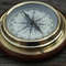 Brass Compass With Magnifier 0