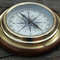 Brass Compass With Magnifier 2