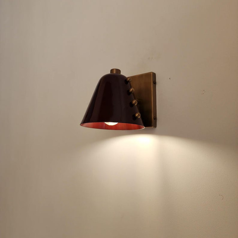 Bold Cone Brass Wall Lamp 1