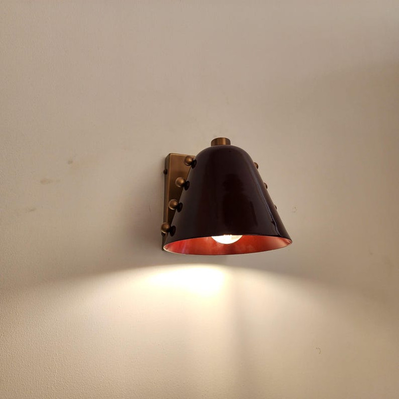 Bold Cone Brass Wall Lamp 3