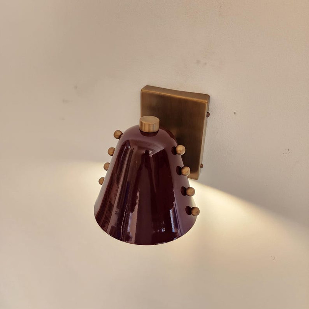 Bold Cone Brass Wall Lamp 7