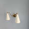 Double Cone Brass Wall Lamp 1