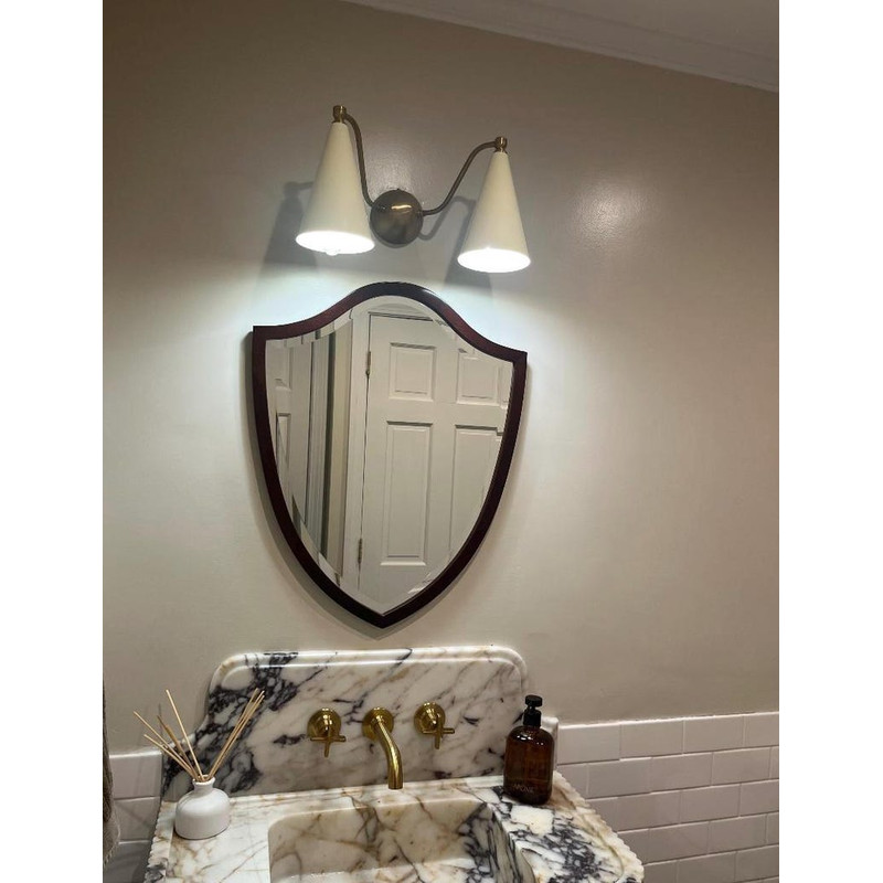 Double Cone Brass Wall Lamp 4