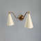 Double Cone Brass Wall Lamp 7