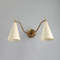 Double Cone Brass Wall Lamp 0