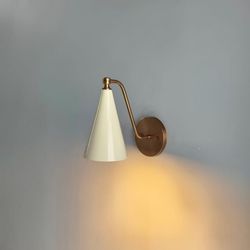 handmade brass wall lamp