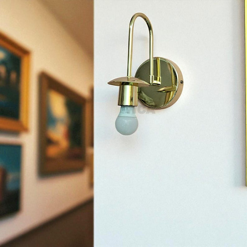 Handmade Brass Wall Lamp Dinmox 5