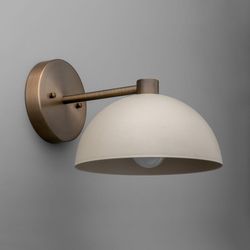 sconce light-modern wall sconce-brass wall light-dome wall lamp