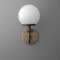 Sconce LightGlobe SconceBrass Wall LampGlass Globe Light 1