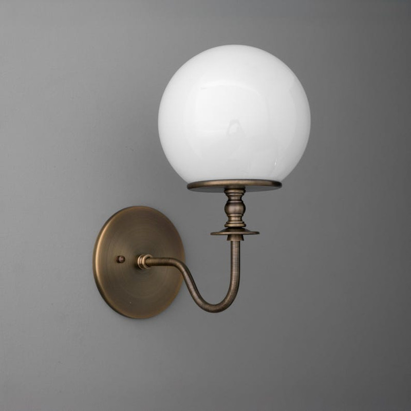 Sconce LightGlobe SconceBrass Wall LampGlass Globe Light 3