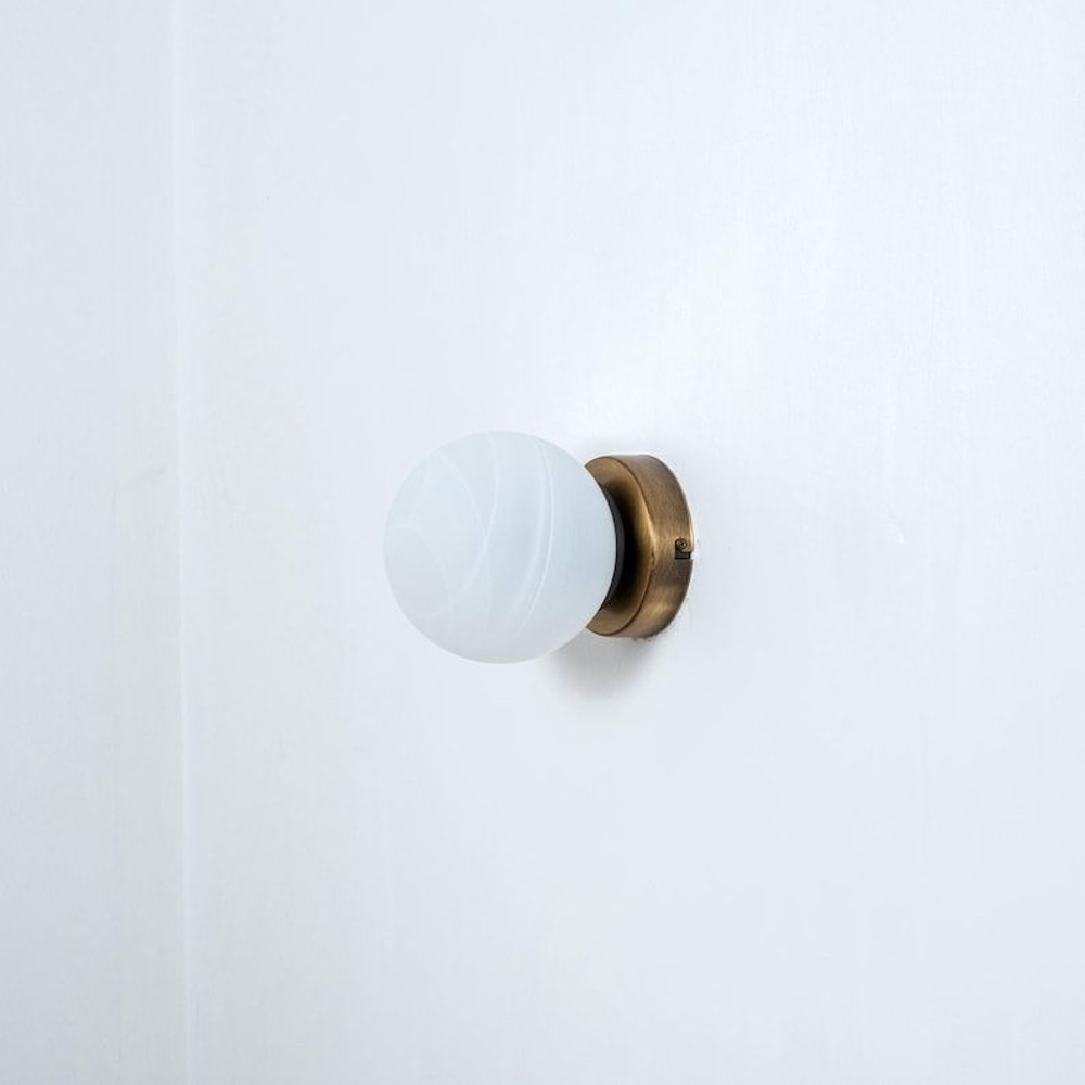 Small Wall Sconce Glass Globe Vanity Wall Light 3