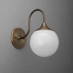 sconce light-wall sconce-glass globe wall lamp