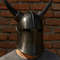 Medieval Knight Horned Helmet Gothic Black Halloween Armor Cosplay Helmet LARP Halloween Costume Co 0