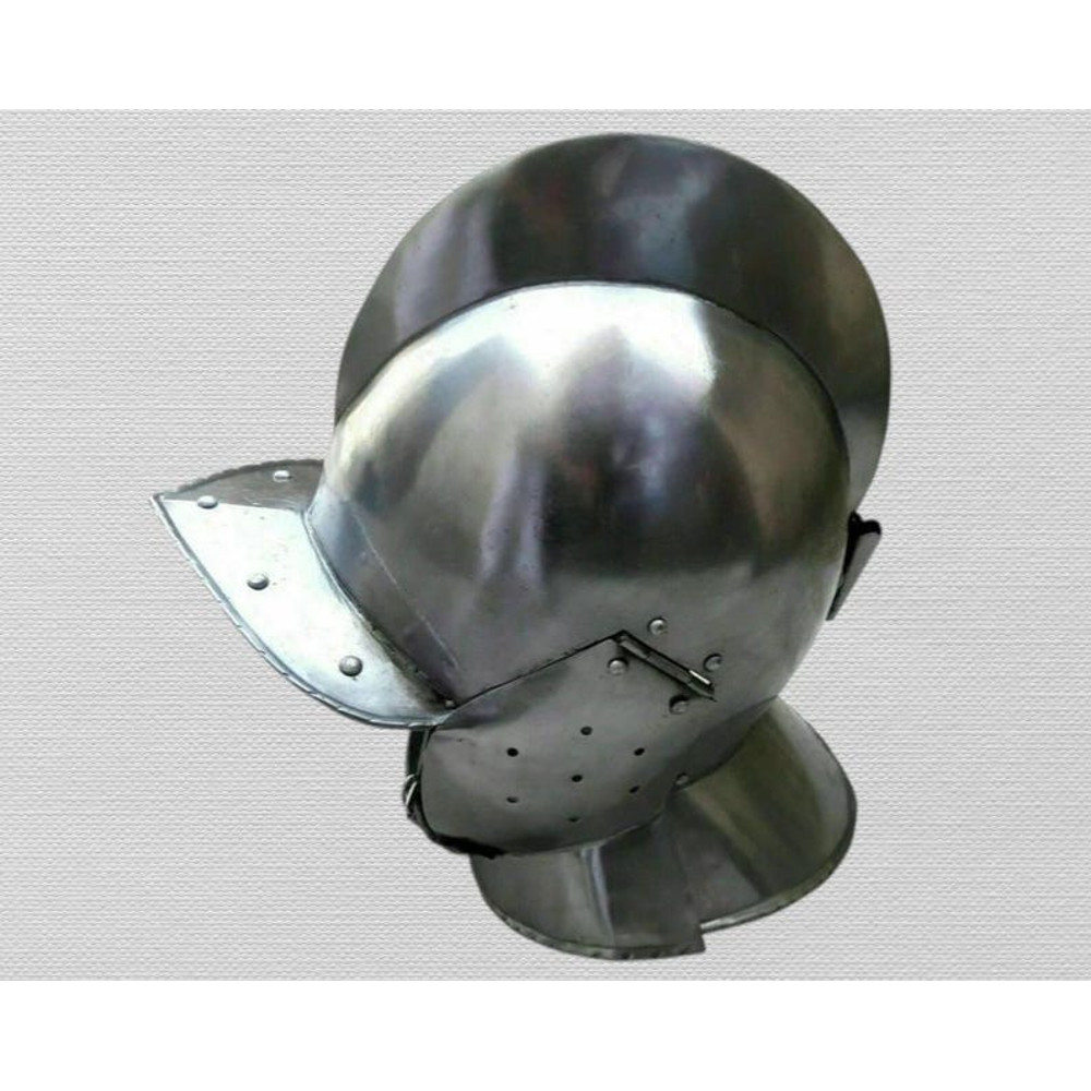 Medieval Knight Armour Steel Halloween Gothic Burgonet Helmet 1