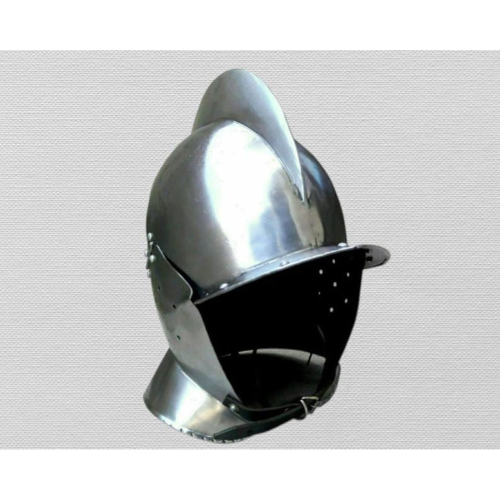 Medieval Knight Armour Steel Halloween Gothic Burgonet Helmet 2