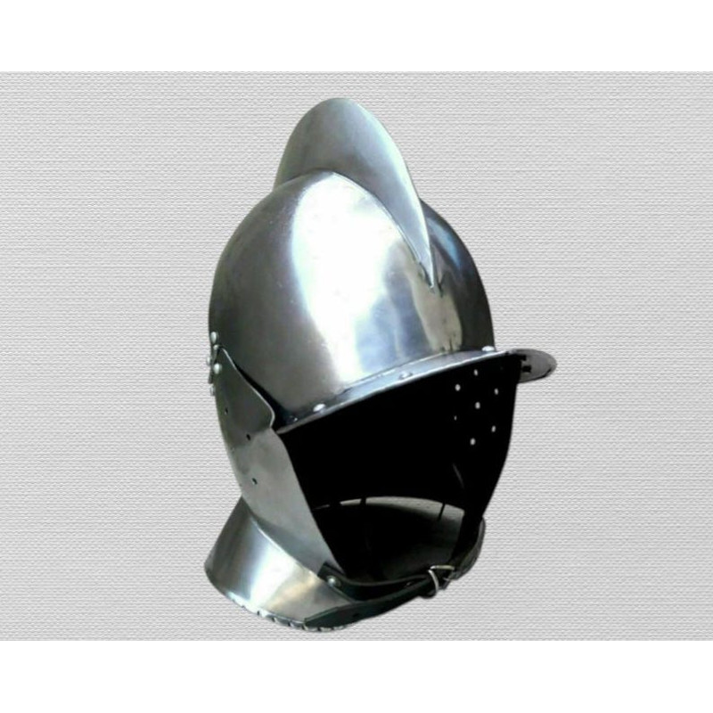 Medieval Knight Armour Steel Halloween Gothic Burgonet Helmet 2