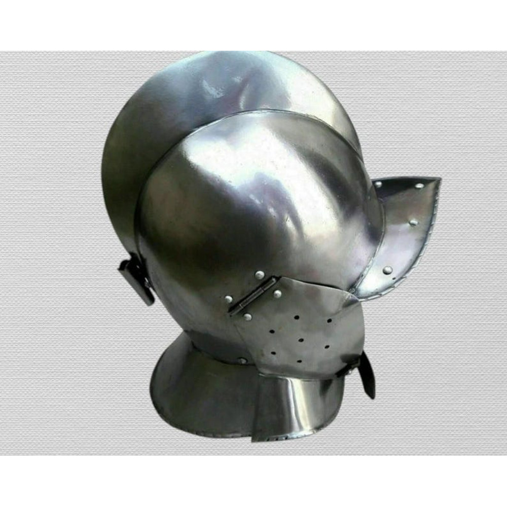 Medieval Knight Armour Steel Halloween Gothic Burgonet Helmet 3