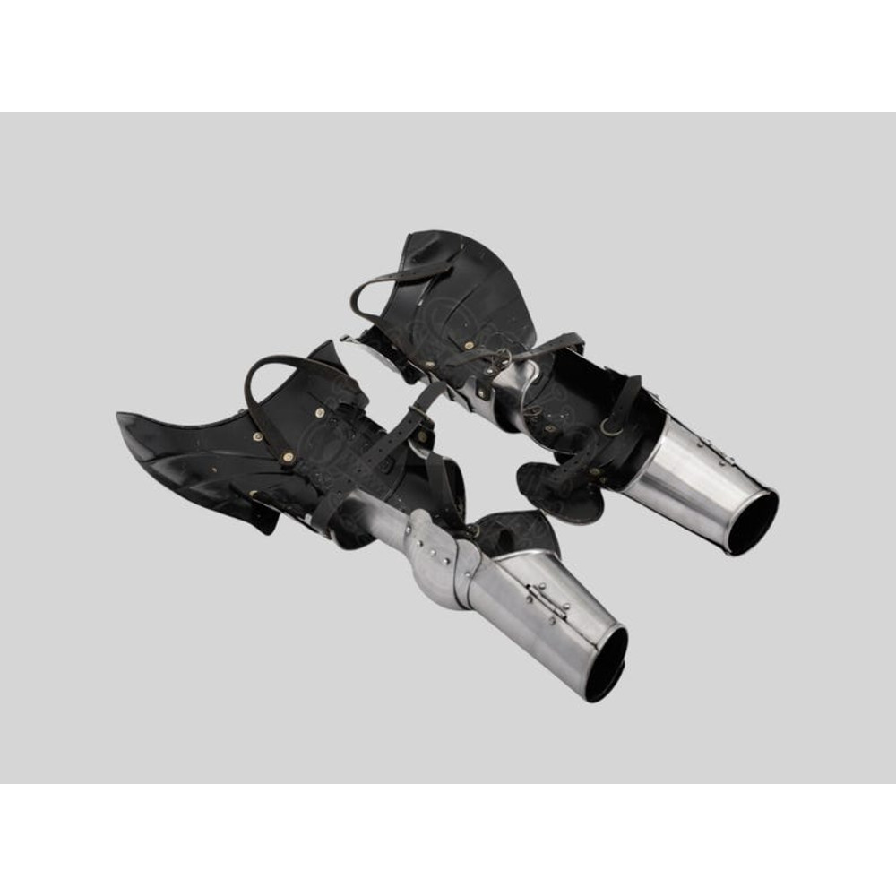 Dieval Steel Arm Armor With Pauldrons Knight Gauntlets For LARP Cosplay Reenactments 0