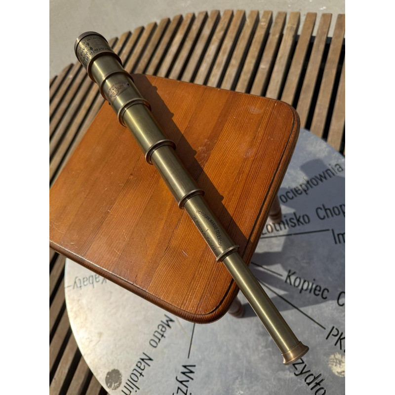 Vintage Brass Telescope With Wooden Box Victorian Spyglass Nautical Maritime Decor Gift For Expl 1