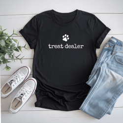 dog treat dealer funny humor dog owner dog treats dog lover t-shirt