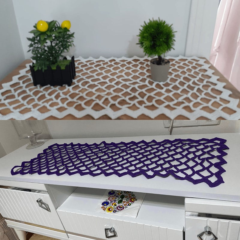 Handmade Crochet Runner Pattern Easy DIY Table Decor Tutorial 2