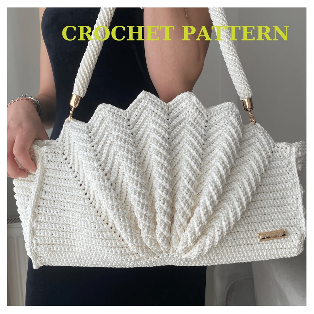 Handmade Crochet Bag PatternEasy DIY Tote Bag Tutorial digital Crochet Bag Pattern For Beginners 0