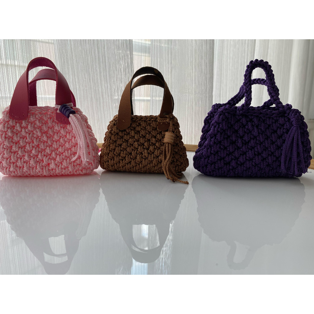 Mini Crochet Bag Pattern With Video  Easy DIY Purse Tutorial  Small Handmade Bag PDF For Beginners 4