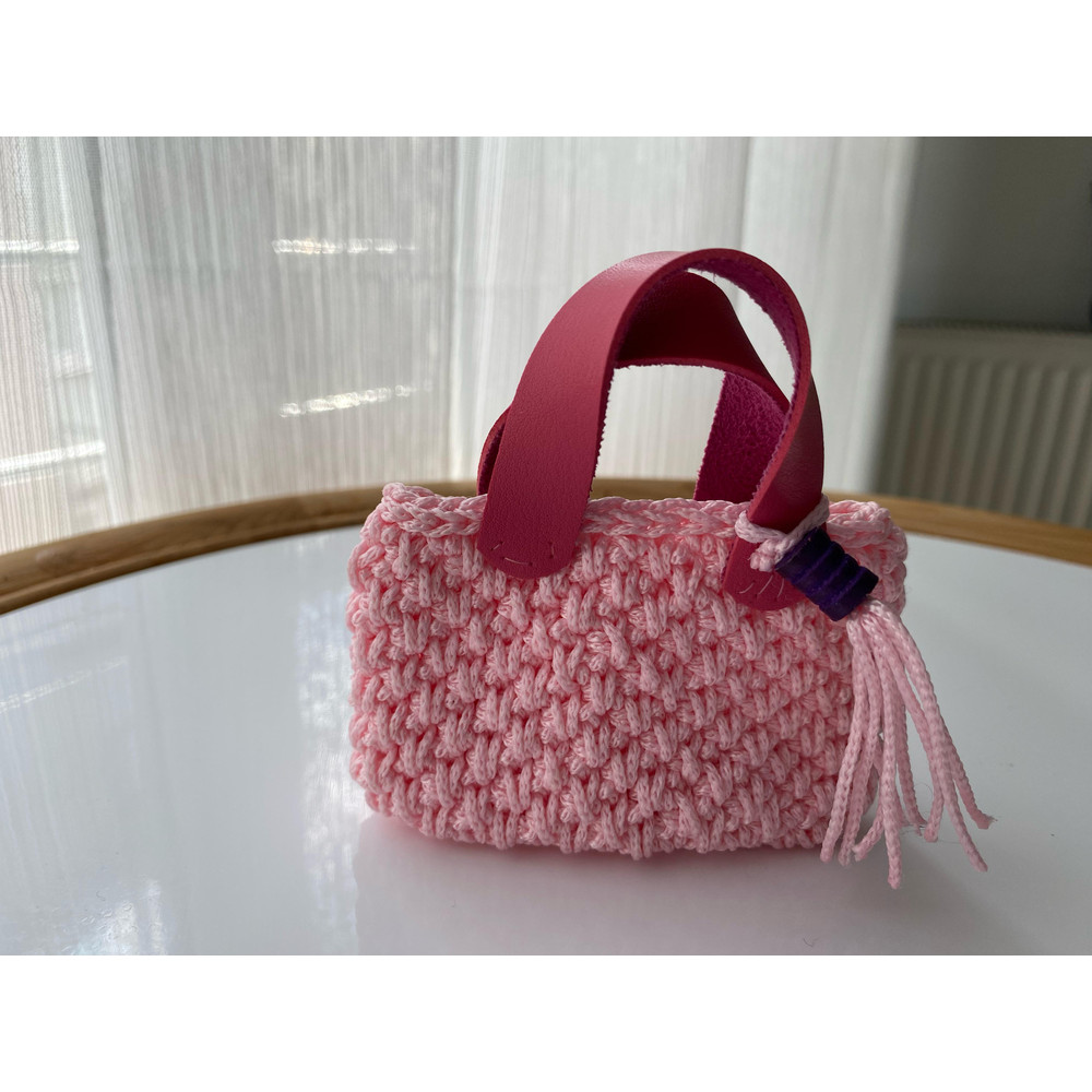 Mini Crochet Bag Pattern With Video  Easy DIY Purse Tutorial  Small Handmade Bag PDF For Beginners 7