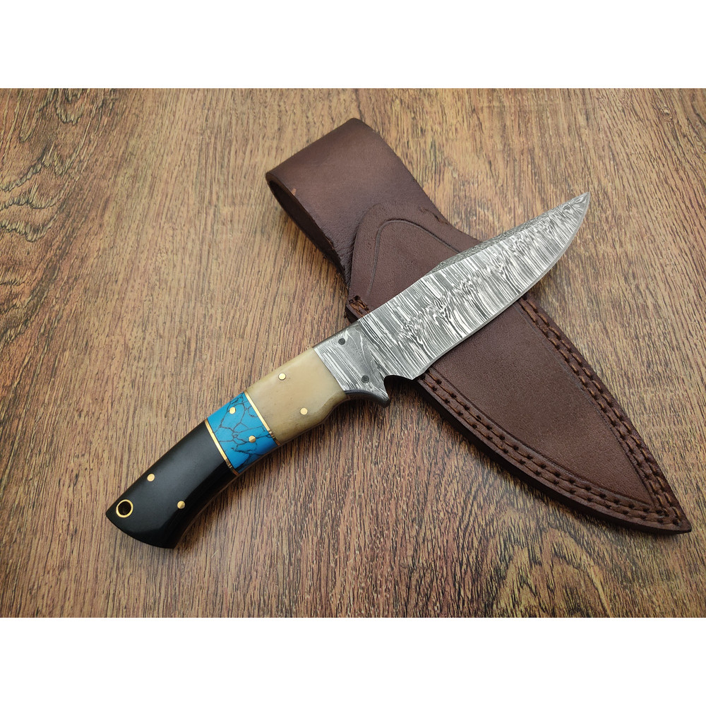 Vikings Handmade Steel Knife Hunting Knife Army Knife Camping Knife Bowie Knife Fixed Blade Knives 4