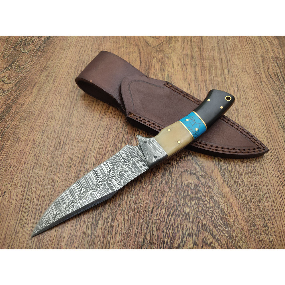 Vikings Handmade Steel Knife Hunting Knife Army Knife Camping Knife Bowie Knife Fixed Blade Knives 5