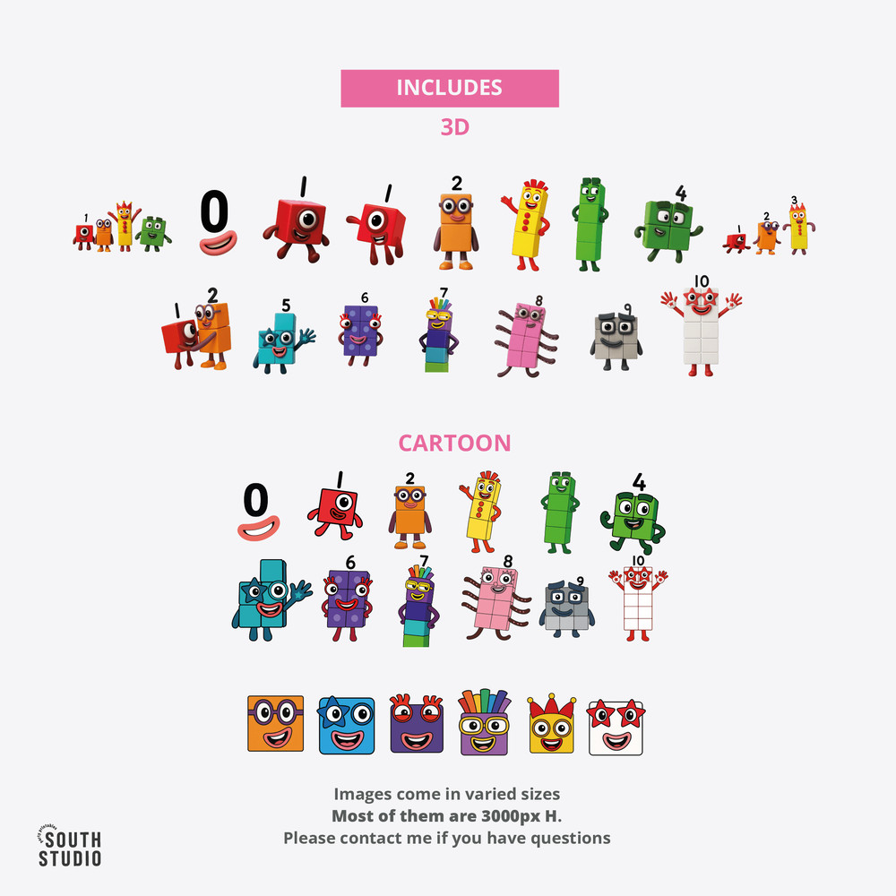 Numberblocks PNG Clipart Number Blocks Png Images 0
